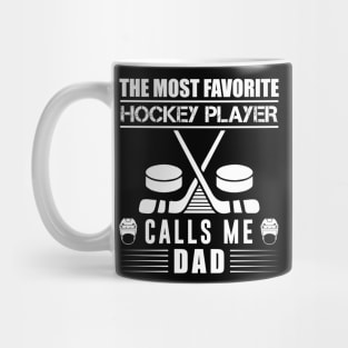 Calls Me Dad Hockey T - Shirt Design Mug
